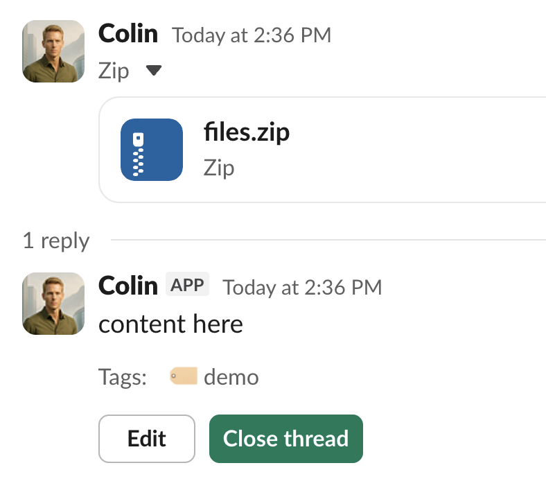 Attachment threads in action