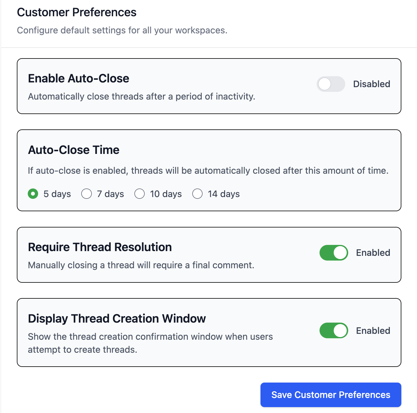 Customer Preferences